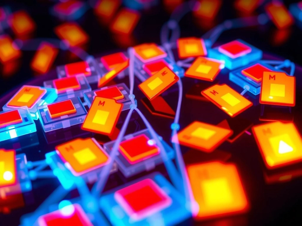 Ilustración de cookies de internet como pequeños archivos digitales